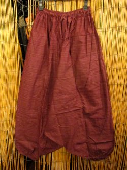 画像1: 二色の糸＊コッン素材＊シンプル＊ふんわり＊サルエルパンツ