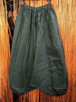 画像1: 二色の糸＊コッン素材＊シンプル＊ふんわり＊サルエルパンツ