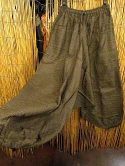 画像3: 二色の糸＊コッン素材＊シンプル＊ふんわり＊サルエルパンツ