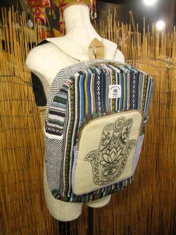 画像2: ハムサプリント＊織り生地＊コットン素材＊リュックサック＊バックパック