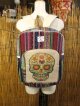 メキシカンスカルプリント＊織り生地＊コットン素材＊リュックサック＊バックパック