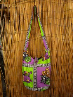 画像1: パーニュ生地＊アフリカンプリント＊ショルダーバッグ