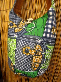 画像3: パーニュ生地＊アフリカンプリント＊ショルダーバッグ