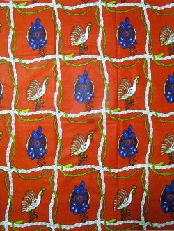 画像1: アフリカンプリント生地 パーニュ