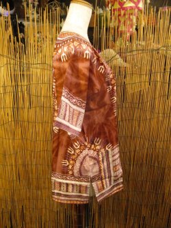 画像2: 小さめサイズ＊タイダイ染め＊アフリカンプリント＊ダシキ＊ＤＡＳＨＩＫＩ＊Ｓ