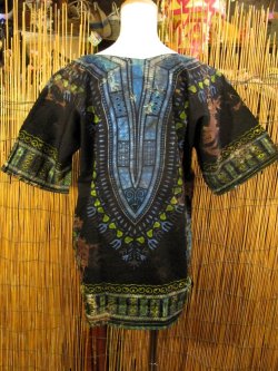 画像3: 小さめサイズ＊タイダイ染め＊アフリカンプリント＊ダシキ＊ＤＡＳＨＩＫＩ＊Ｓ