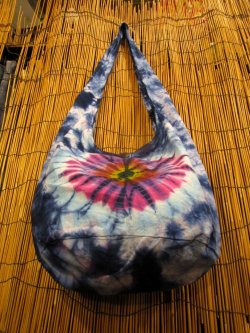 画像3: タイダイ染め＊コットン素材＊ショルダーバッグ