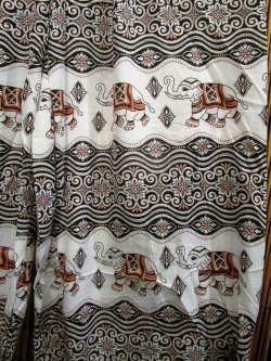 画像3: 象さんプリント＊ポリエステル素材＊アラジンパンツ＊タイパンツ