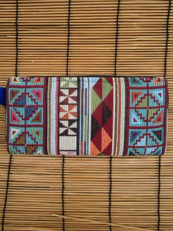 画像4: 織り柄＊ラウンドファスナー＊ウォレット＊長財布