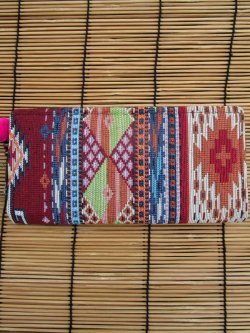 画像4: 織り柄＊ラウンドファスナー＊ウォレット＊長財布