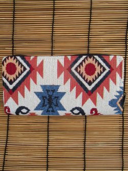 画像2: 織り柄＊ラウンドファスナー＊ウォレット＊長財布