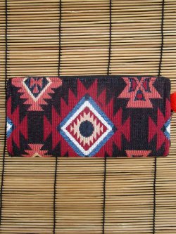 画像2: 織り柄＊ラウンドファスナー＊ウォレット＊長財布