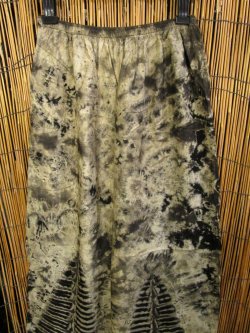 画像2: モノトーンタイダイ染め＊レーヨン素材＊イージーパンツ