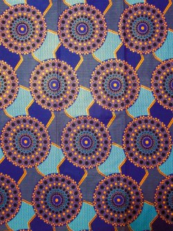 画像1: アフリカンプリント生地 パーニュ