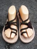 【２３・５ｃｍ〜２４ｃｍ】ソフトタイプ＊編み編み＊紐サンダル