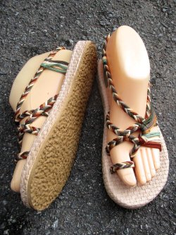 画像3: 【２３ｃｍ〜２３・５ｃｍ】ソフトタイプ＊編み編み＊紐サンダル