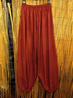 画像1: 無地＊レーヨン素材＊ふんわり＊アラジンパンツ