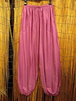 画像1: 無地＊レーヨン素材＊ふんわり＊アラジンパンツ