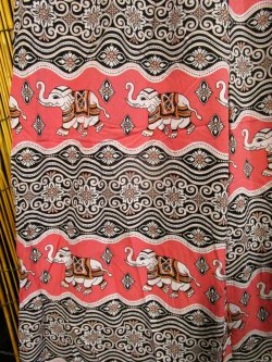 画像3: 象さんプリント＊ポリエステル素材＊ロング丈＊イージーパンツ