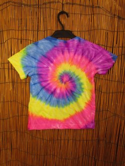 画像2: 【１２０ｃｍ】キッズサイズ＊タイダイ染め＊コットン素材＊半袖＊Ｔシャツ