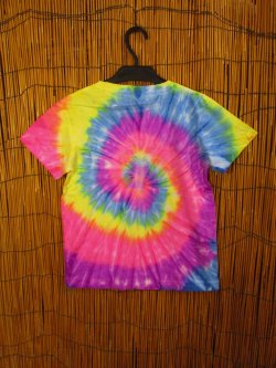 画像2: 【１３０ｃｍ】キッズサイズ＊タイダイ染め＊コットン素材＊半袖＊Ｔシャツ