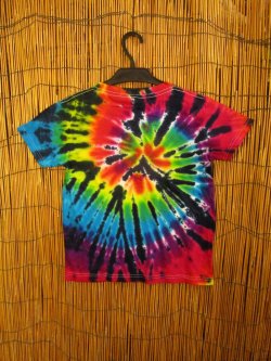 画像2: 【１３０ｃｍ】キッズサイズ＊タイダイ染め＊コットン素材＊半袖＊Ｔシャツ