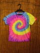 【１３０ｃｍ】キッズサイズ＊タイダイ染め＊コットン素材＊半袖＊Ｔシャツ