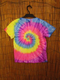 画像2: 【１３０ｃｍ】キッズサイズ＊タイダイ染め＊コットン素材＊半袖＊Ｔシャツ
