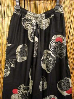 画像2: 和風プリント＊レーヨン素材＊ふんわり＊サルエルパンツ