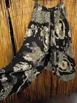 画像3: 和風プリント＊レーヨン素材＊ふんわり＊サルエルパンツ