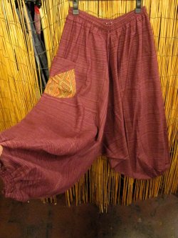 画像2: パッチポケット付き＊コットン素材＊ふんわり＊サルエルパンツ