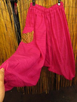 画像2: パッチポケット付き＊コットン素材＊ふんわり＊サルエルパンツ