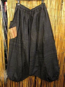 画像1: パッチポケット付き＊コットン素材＊ふんわり＊サルエルパンツ