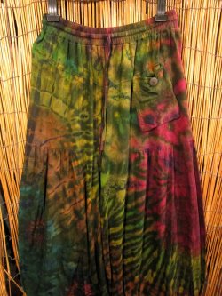 画像2: タイダイ染め＊ストレッチコットン素材＊ゆったりシルエット＊アラジンパンツ