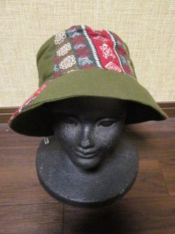 画像2: 織り柄＊コットン素材＊ハット帽子