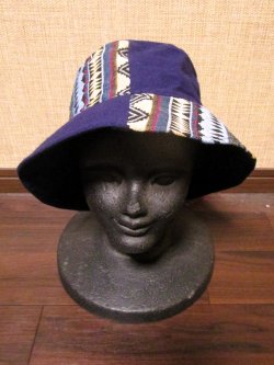 画像2: 織り柄＊コットン素材＊ハット帽子