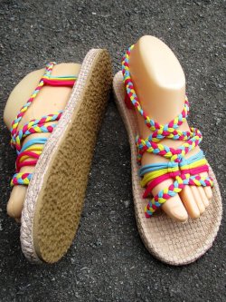 画像3: 【２５・５ｃｍ〜２６ｃｍ】ソフトタイプ＊編み編み＊紐サンダル