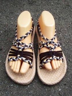 画像1: 【２４ｃｍ〜２４・５ｃｍ】ソフトタイプ＊編み編み＊紐サンダル