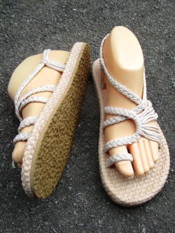 画像3: 【２４・５ｃｍ〜２５ｃｍ】ソフトタイプ＊編み編み＊紐サンダル