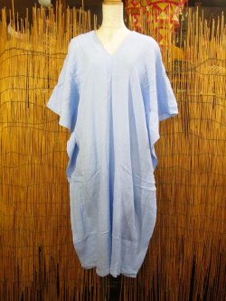 画像1: 無地＊コットン素材＊ミドル丈＊ポンチョ風＊ワンピース