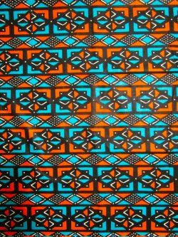 画像1: アフリカンプリント生地 パーニュ