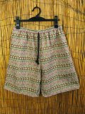 織り柄＊コットン素材＊ハーフパンツ