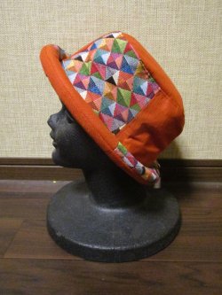 画像2: 織り柄＊コットン素材＊ロールブリム＊ハット帽子