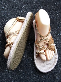 画像4: 【２５・５ｃｍ〜２６ｃｍ】ソフトタイプ＊編み編み＊紐サンダル