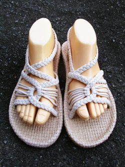 画像2: 【２５・５ｃｍ〜２６ｃｍ】ソフトタイプ＊編み編み＊紐サンダル