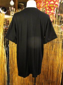 画像2: 黒色＊コットン素材＊抜染プリント＊ガネーシャ＊半袖＊Ｔシャツ＊ＸＬ