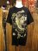 画像1: 黒色＊コットン素材＊抜染プリント＊ガネーシャ＊半袖＊Ｔシャツ＊ＸＬ (1)
