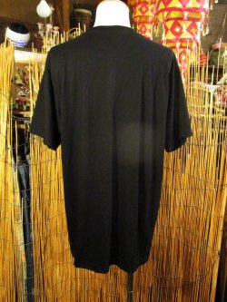 画像2: 黒色＊コットン素材＊抜染プリント＊ガネーシャ＊半袖＊Ｔシャツ＊ＸＬ