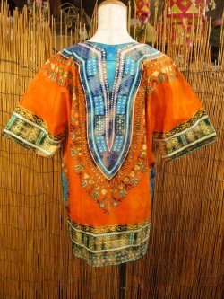 画像3: 小さめサイズ＊タイダイ染め＊アフリカンプリント＊ダシキ＊ＤＡＳＨＩＫＩ＊Ｓ