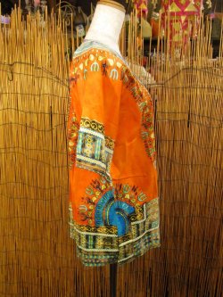 画像2: 小さめサイズ＊タイダイ染め＊アフリカンプリント＊ダシキ＊ＤＡＳＨＩＫＩ＊Ｓ